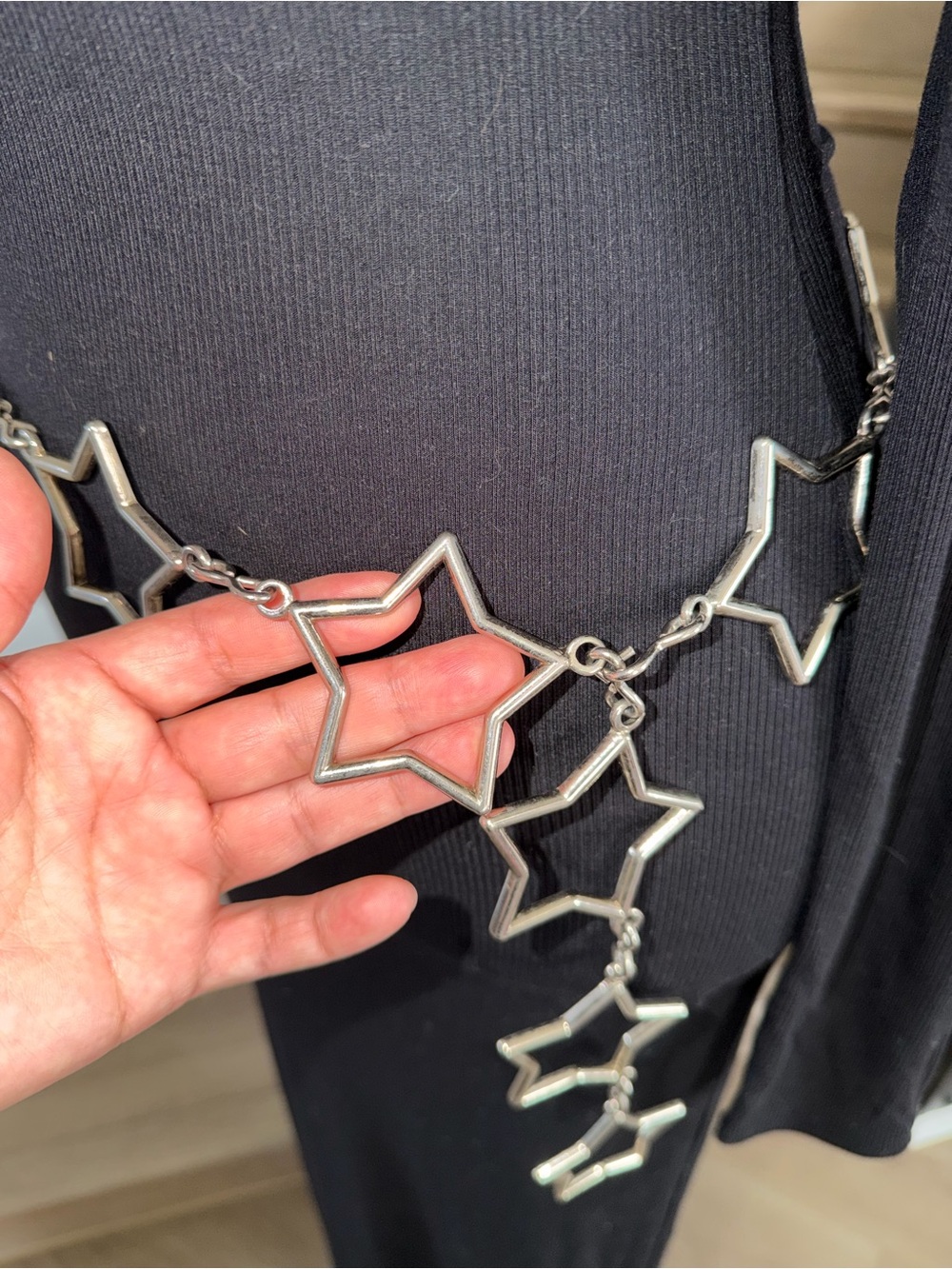 Silver star belt